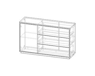 Стенка Бостон - 5 Черный