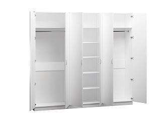 Шкаф распашной Лайт-6 Белый