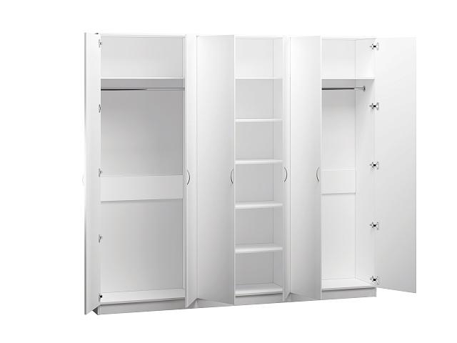 Шкаф распашной Лайт-6 Белый