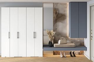 Шкаф распашной Мори-Хелена - 12 Белый