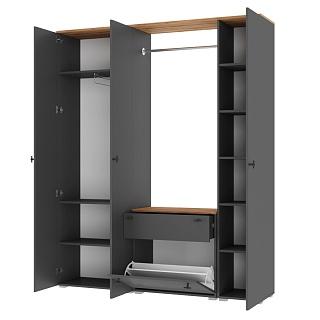 Прихожая Квели - 6 Графит