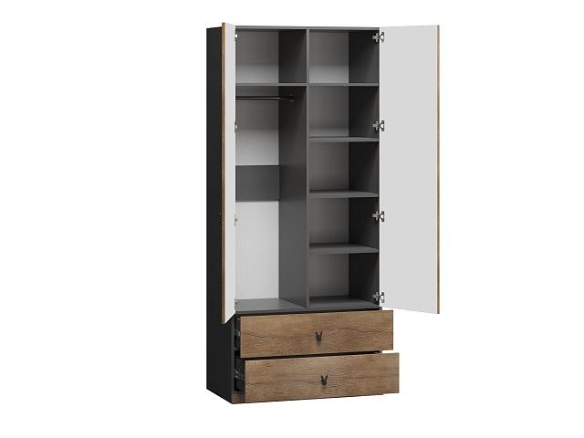 Шкаф распашной Банни - 2.2 МДФ Дуб Мореный