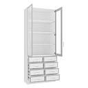 Книжный шкаф Альма - 12 Белый