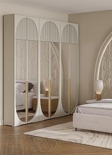 Шкаф распашной Брей - 3.2 с антресолью Кашемир