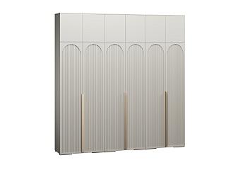 Шкаф распашной Рослин - 6 с антресолью Кашемир