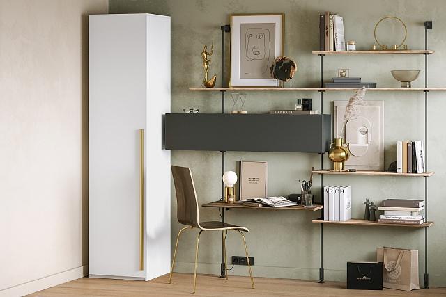 Шкаф распашной Лорена Хит - 1 Белый