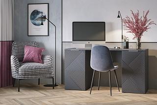 Письменный стол Салерно NEW 3 Графит