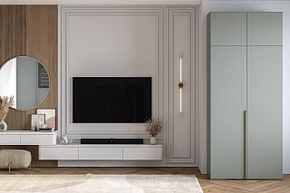 Шкаф распашной Солфорд - 2 с антресолью Зеленый Айсберг