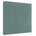 Шкаф распашной Калифорния - 6 с антресолью Сумеречный Голубой