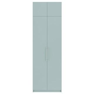 Шкаф распашной Калифорния - 2 с антресолью Сумеречный Голубой