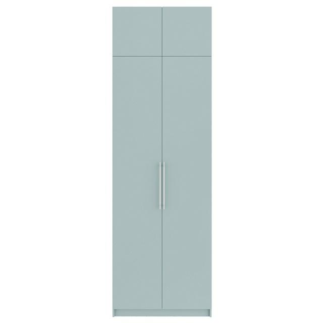 Шкаф распашной Калифорния - 2 с антресолью Сумеречный Голубой