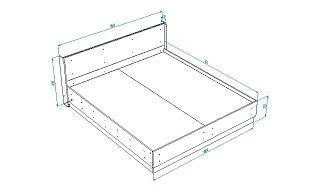 Кровать Алина 1800