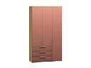 Шкаф распашной Кайси МДФ - 6 Шарли Терракота