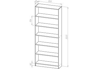Стеллаж Билли - 21 Орех Экко