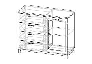 Комод Техас - 7 МДФ
