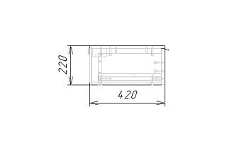 Тумба под ТВ подвесная Тоди - 3 Белый