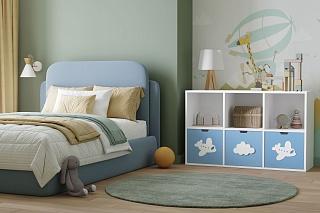 Стеллаж Kids - 12 Пастельно-Синий