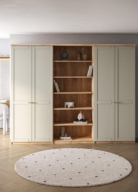 Шкаф распашной София РАХ - 22 МДФ Кастелло Медовый / Кашемир