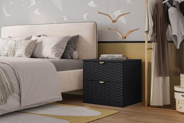 Тумба прикроватная Тоди - 2 Черный