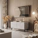 Тумба под ТВ Виго - 2 на ножках Ателье Светлое