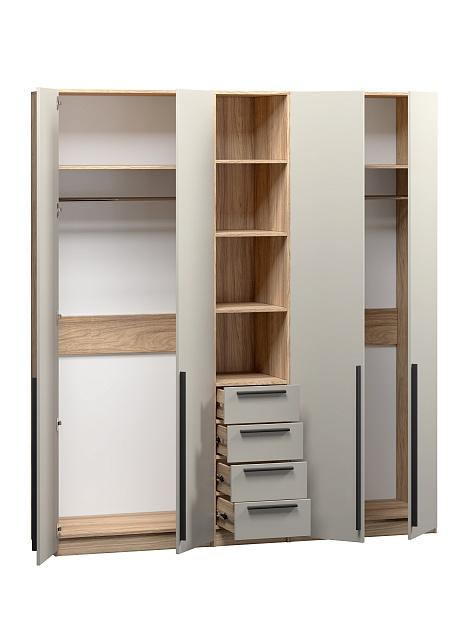 Шкаф распашной Хейсон - 21 Блэквуд Ячменный / Кашемир