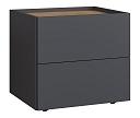 Тумба прикроватная Сия - 2 Графит