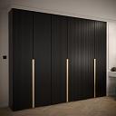 Шкаф распашной Милд - 3 Черный