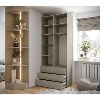 Шкаф распашной Люксор - 2.3 Кашемир