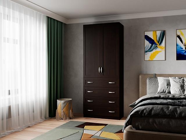 Шкаф распашной Стелла - 14 Венге