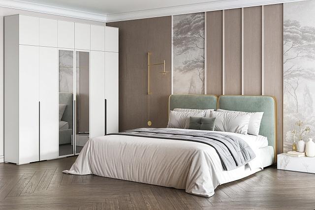 Шкаф распашной Солфорд - 6 А+З Белый