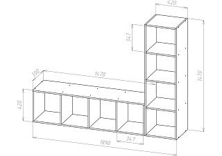 Стеллаж Билли без ящиков