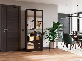 Шкаф распашной Стелла - 7 Венге