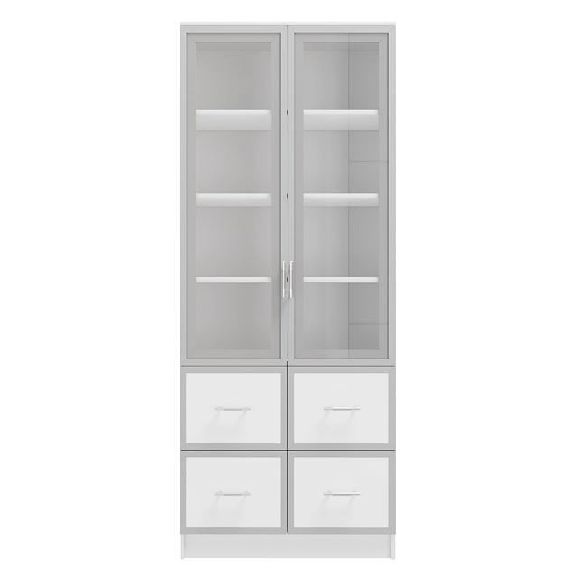 Книжный шкаф Альма - 10 Белый