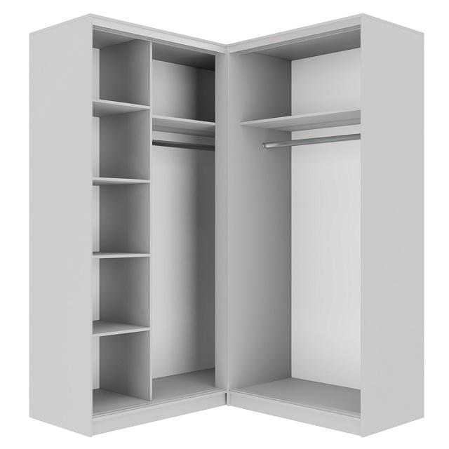 Шкаф-купе угловой Ромео - 1 Серый Камень