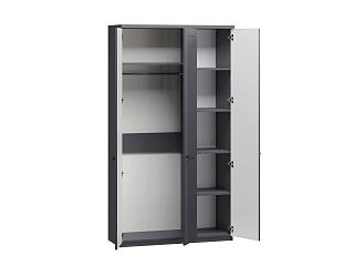 Шкаф распашной София РАХ - 1 МДФ Графит