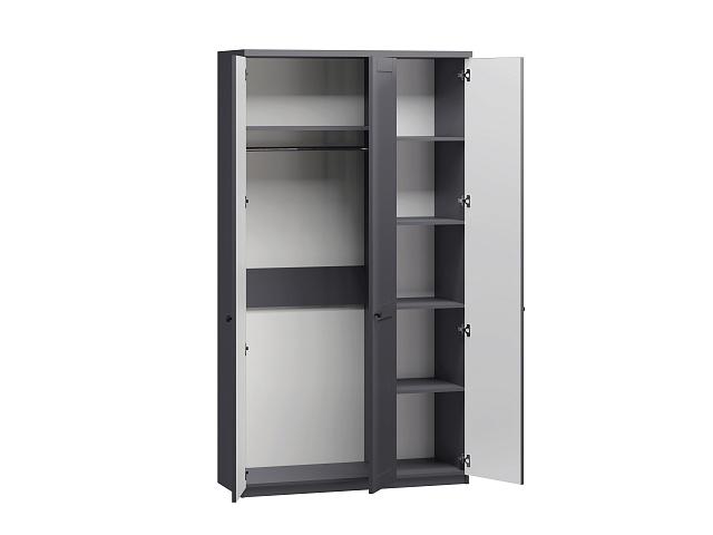 Шкаф распашной София РАХ - 1 МДФ Графит