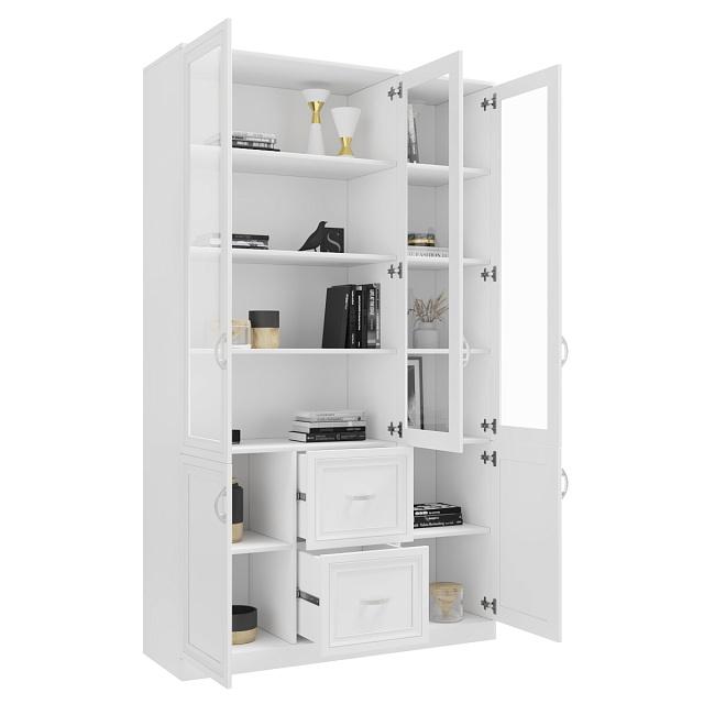 Книжный шкаф Библиограф - 3 №4 Белый