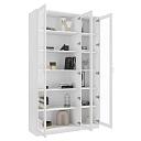 Книжный шкаф Библиограф - 3 №1 Белый