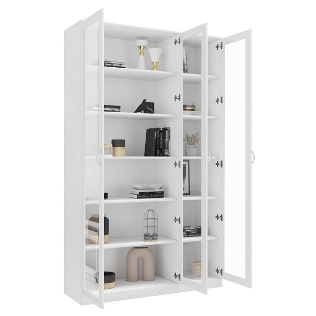 Книжный шкаф Библиограф - 3 №1 Белый