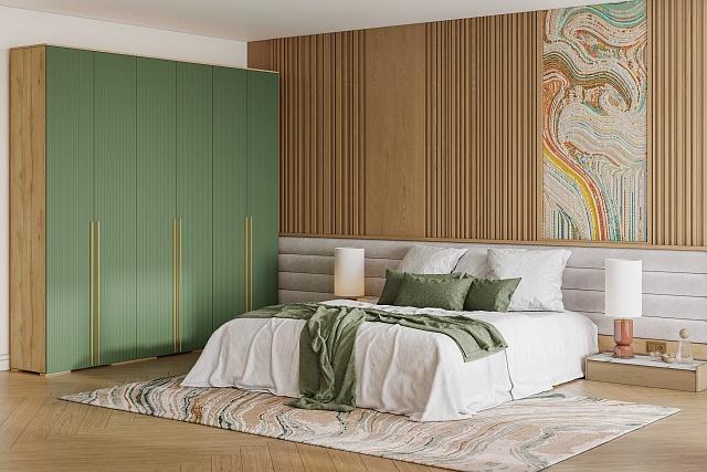 Шкаф распашной Лоренсе - 6 Шарли Green