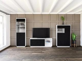 Стенка Бостон - 3 Черный