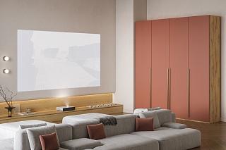 Шкаф распашной Микос - 4 МДФ Шарли Терракота