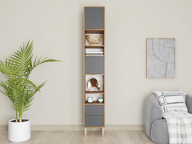 Стеллаж Скарлет - 5 Графит