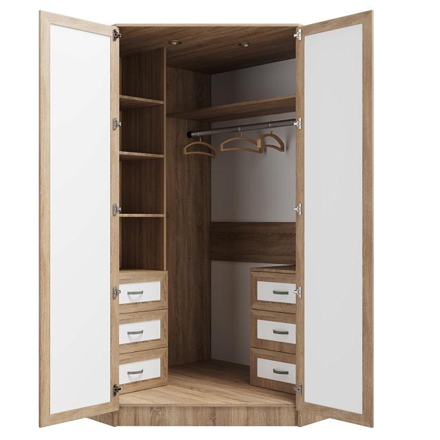 Шкаф угловой Стильный - 2УР Дуб Сонома