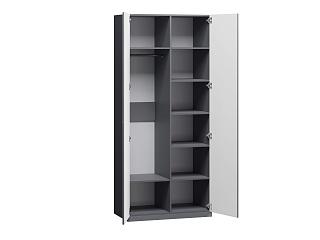 Шкаф распашной Стрекоза - 2 МДФ Графит