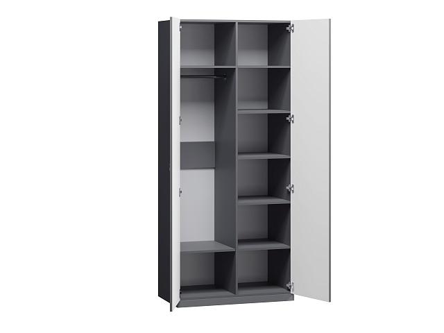 Шкаф распашной Стрекоза - 2 МДФ Графит