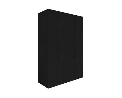 Шкаф распашной Терни - 3 Черный