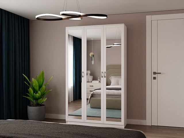 Шкаф распашной Стелла - 4 Белый