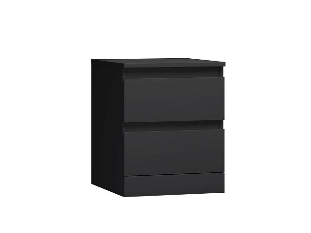 Тумба прикроватная Мальм Черный