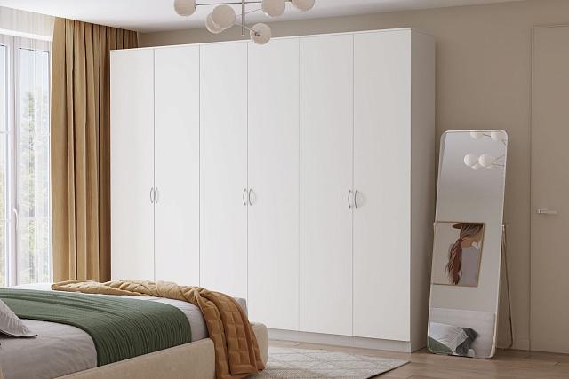 Шкаф распашной Лайт-6 Белый